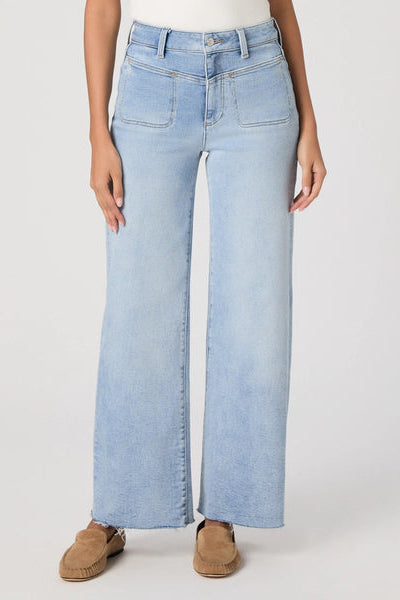 Anessa 31" wide leg jean in la belle front view