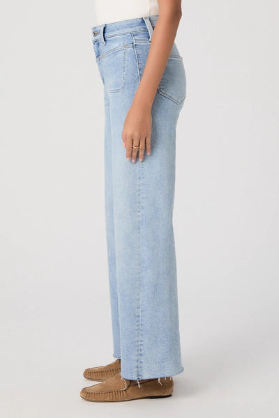 Anessa 31" wide leg jean in la belle side view
