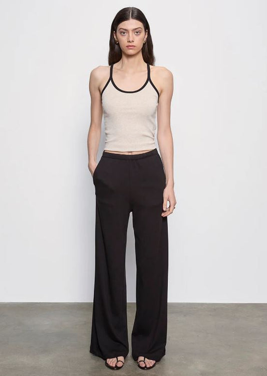 Supima everywhere pant in black front view