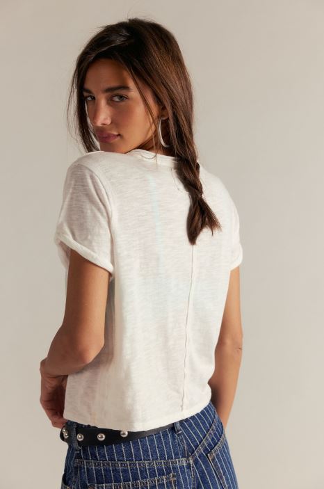 Take 2 Tee in clean ivory back view