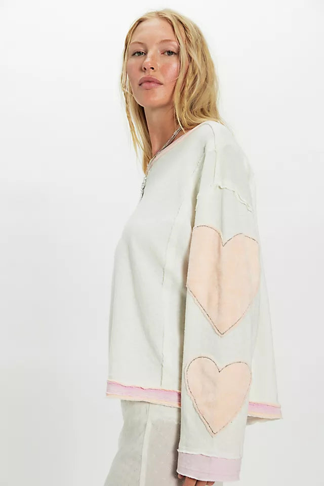 You're a star tee in mint heart combo side view