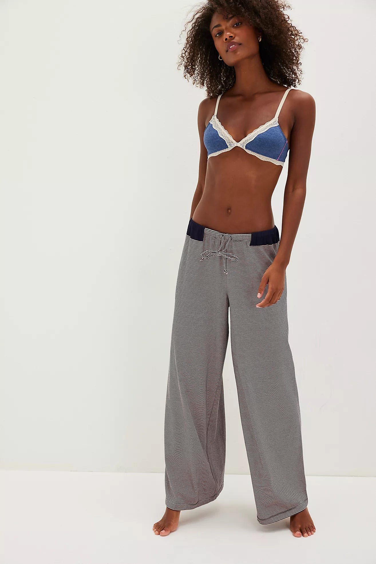 OUT AND ABOUT PANT IN PEACH COMBO FRONT VIEW