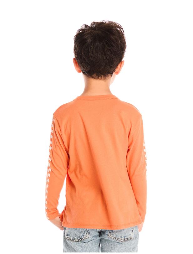 Raceway speed long sleeve tee in clay back view