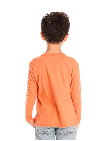 Raceway speed long sleeve tee in clay back view