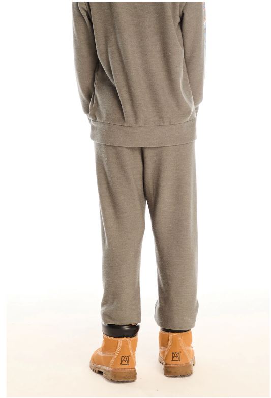 Champion racing team pants in safari, back view