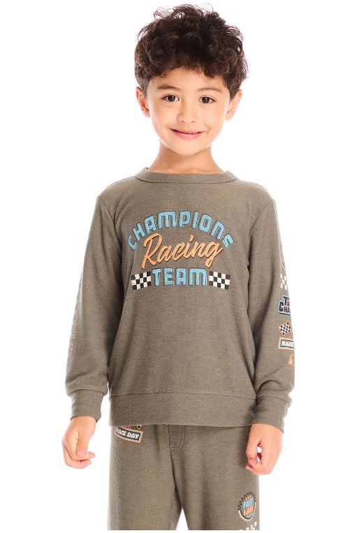 Champion racing team long sleeve in safari front view