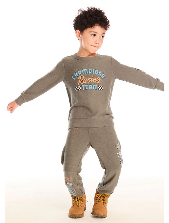 Champion racing team long sleeve in safari style view