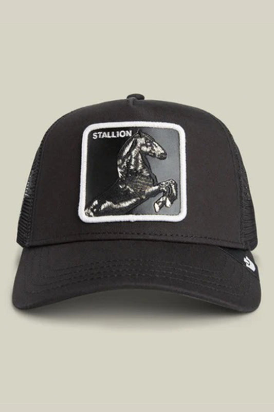 Stallion trucker in void front view