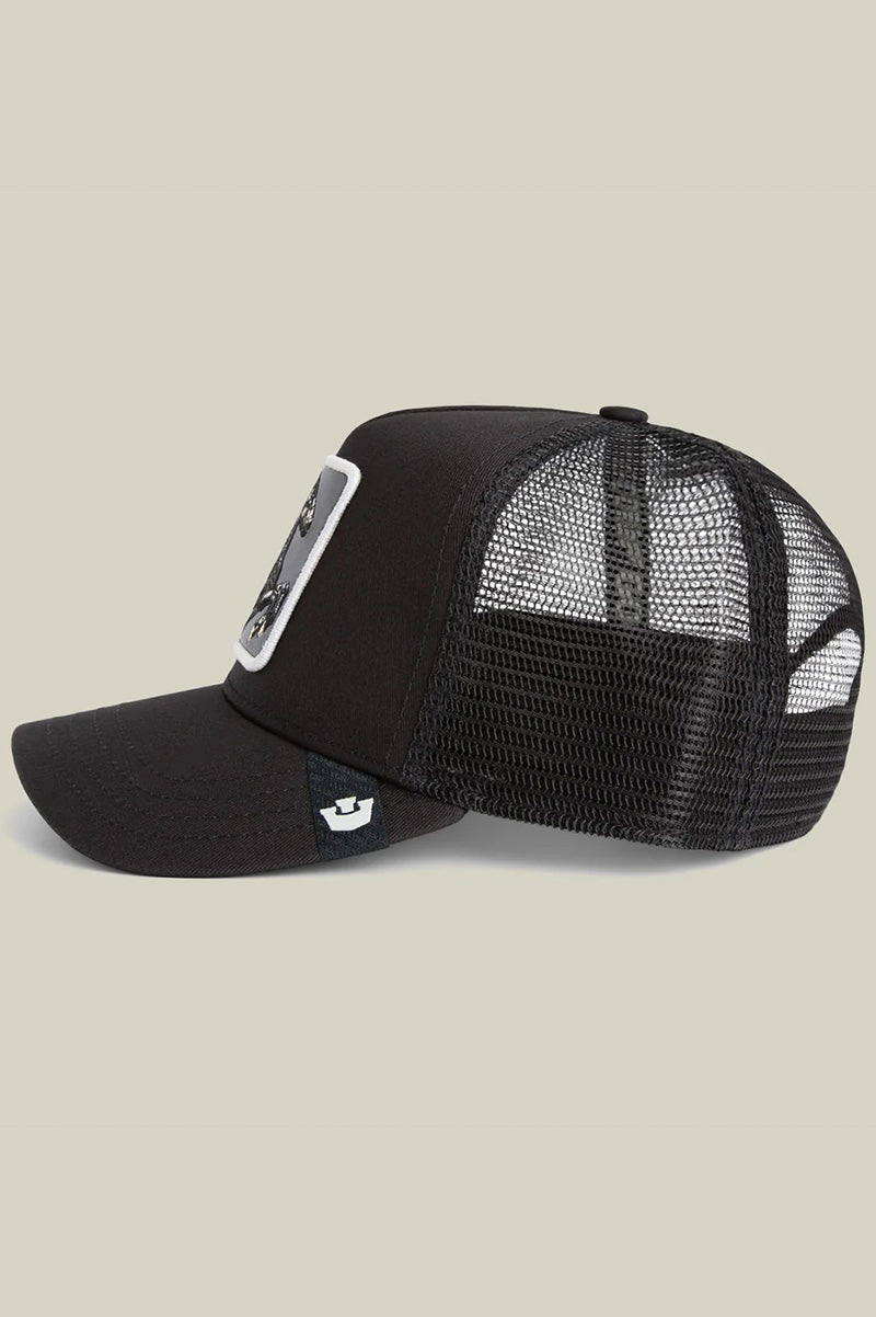 Stallion trucker in void side view