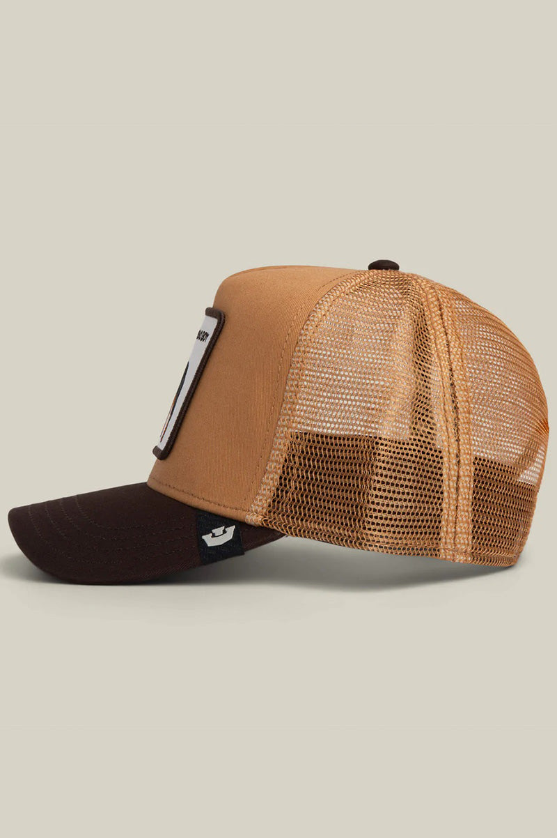 Bad boy trucker in heat ground side view