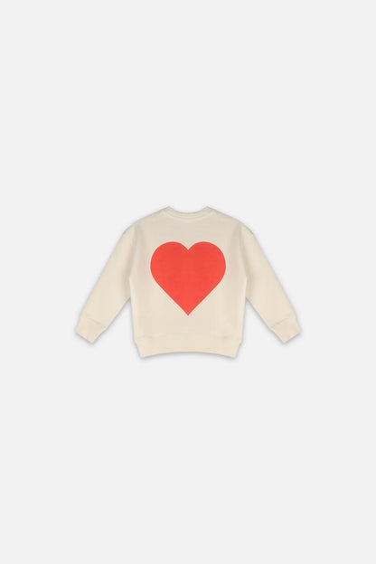 QUEEN OF HEARTS JOGGER SET IN CREAM BACK VIEW