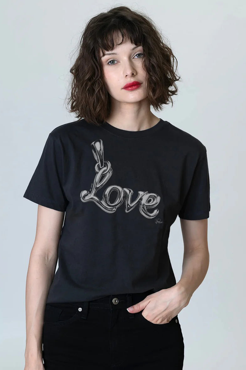 Be mine mushie tee in worn black