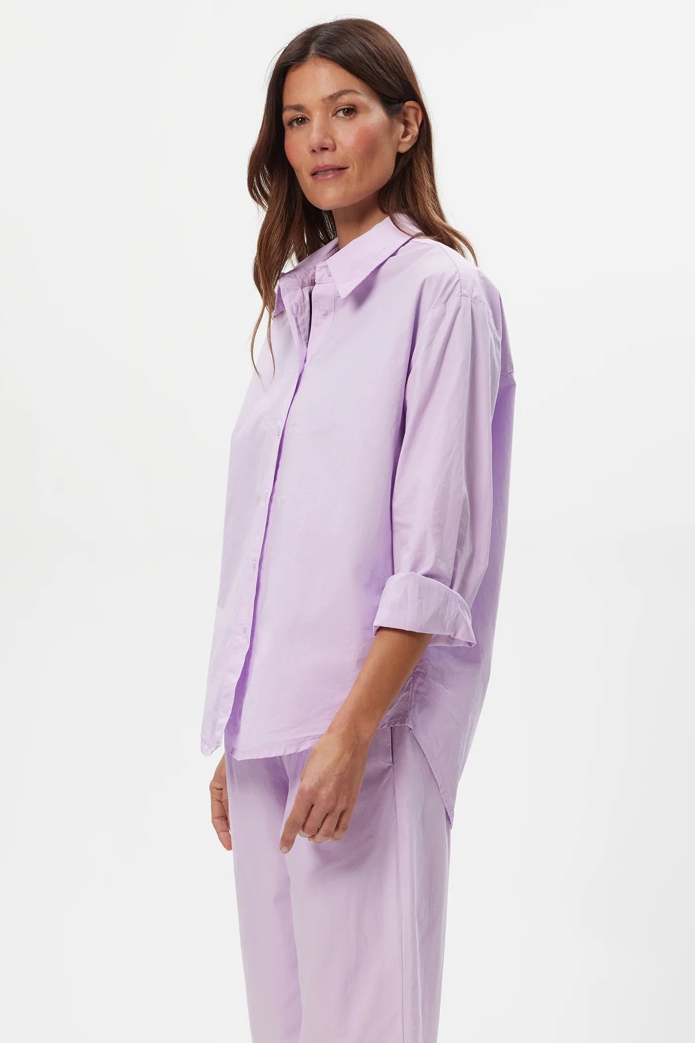 CARSON BUTTONDOWN SHIRT IN WHIMSY SIDE VIEW