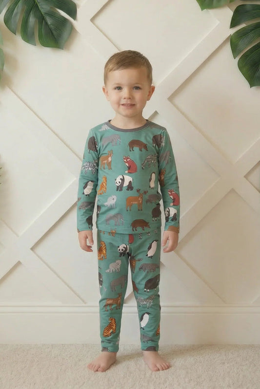 Long sleeve pajama in wild things style view
