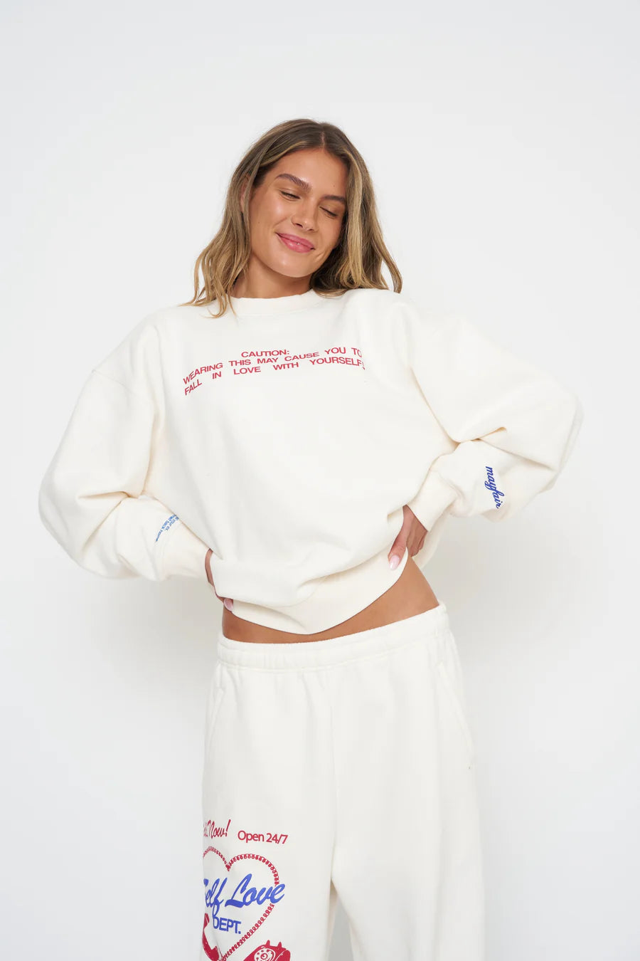SELF LOVE CLUB OVERSIZED CREWNECK