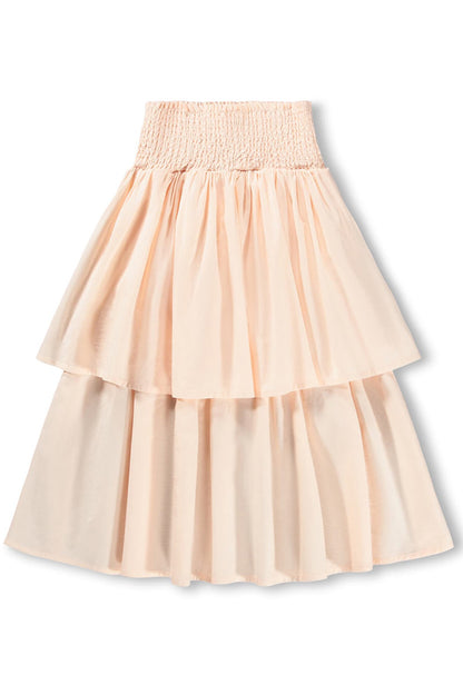 Brenna long skirt in cloud pink