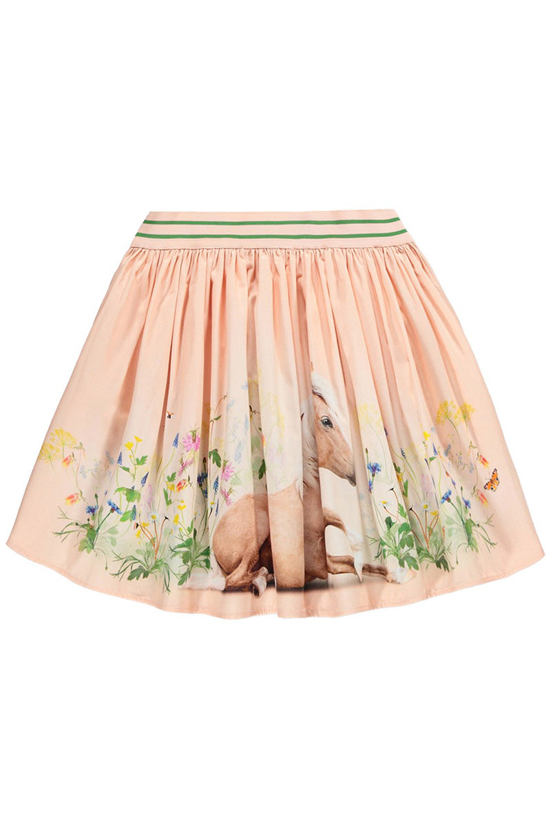 Brenda skirt in siesta peach front view