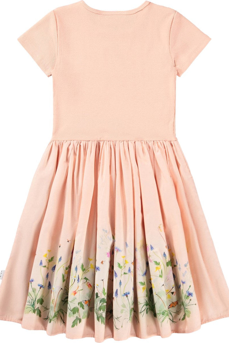 Cissa short sleeve dress in siesta back view