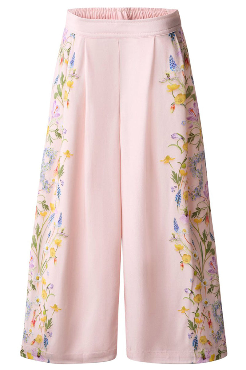 Azina pants in vertical floral pink front view