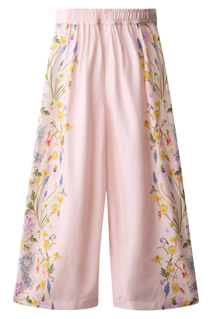 Azina pants in vertical floral pink back view