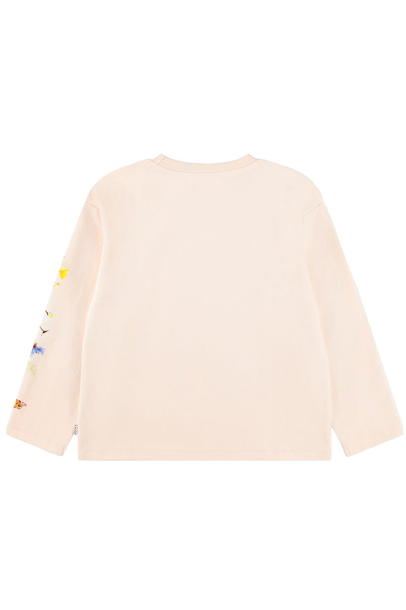 Mountoo sweatshirt meadow horse beige back view