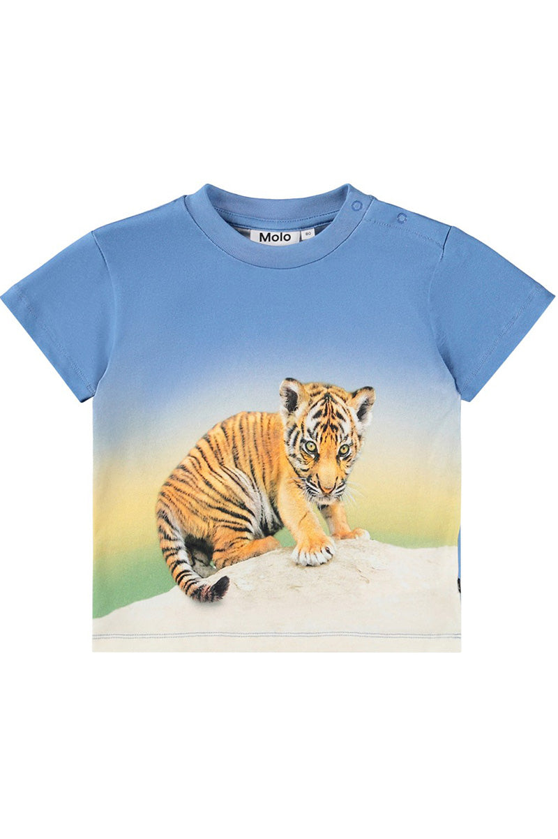 Enzo tee in tiger club front view