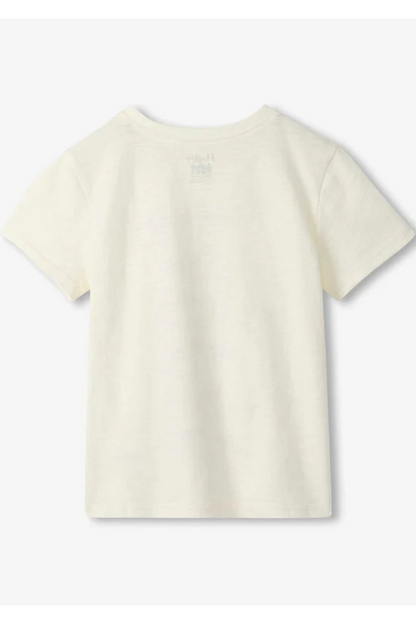 Graphic tee in fish type back view