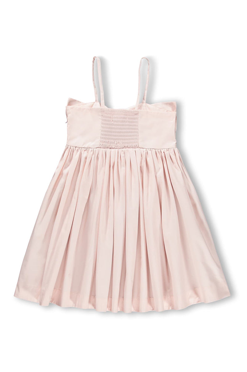 Caysi dress in cloud pink back view