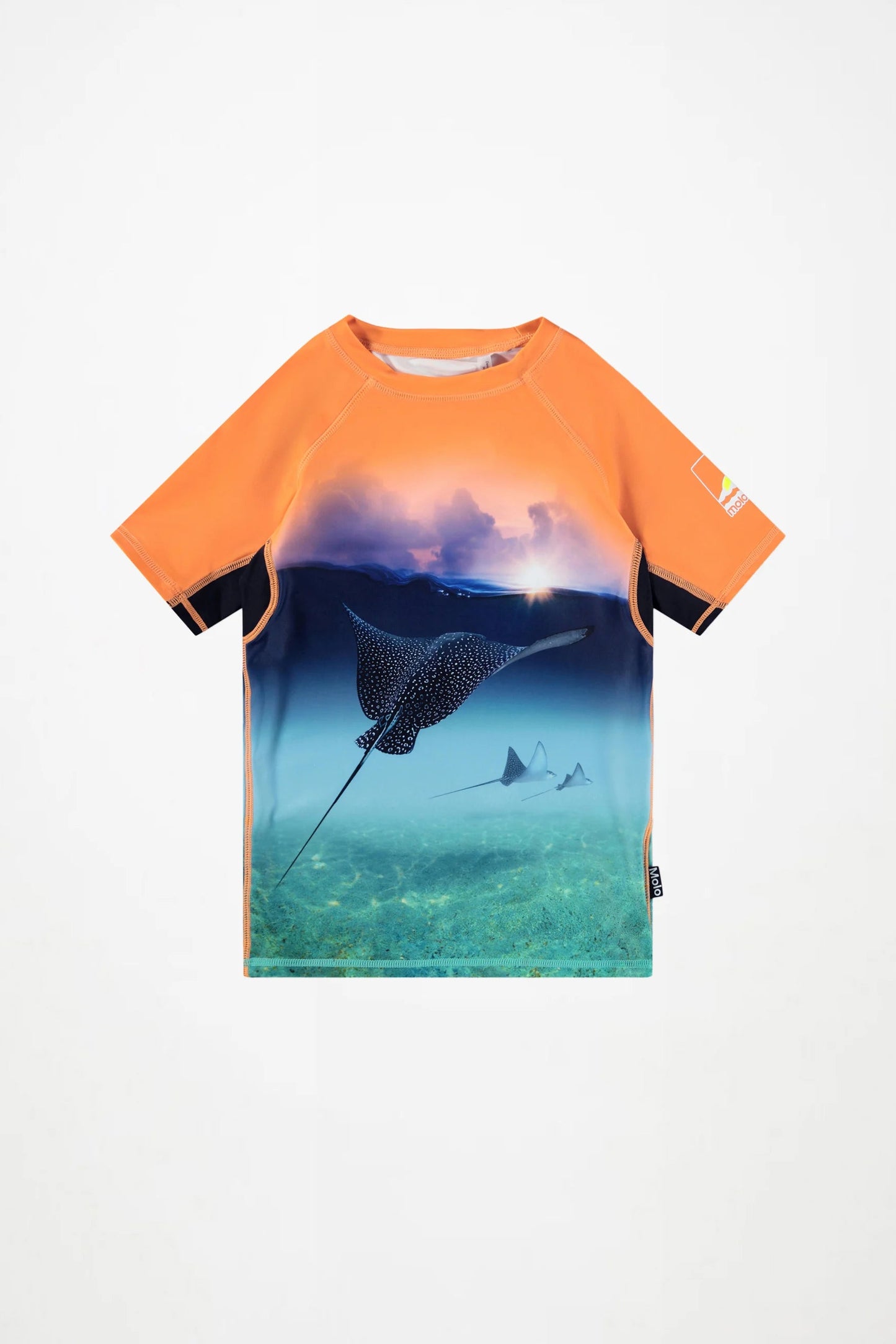 Neptune swim shirt in into the sunset front view