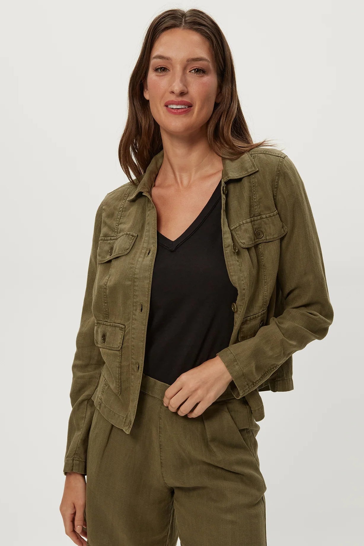 NASH LADY LIKE JACKET IN CAPER FRONT VIEW
