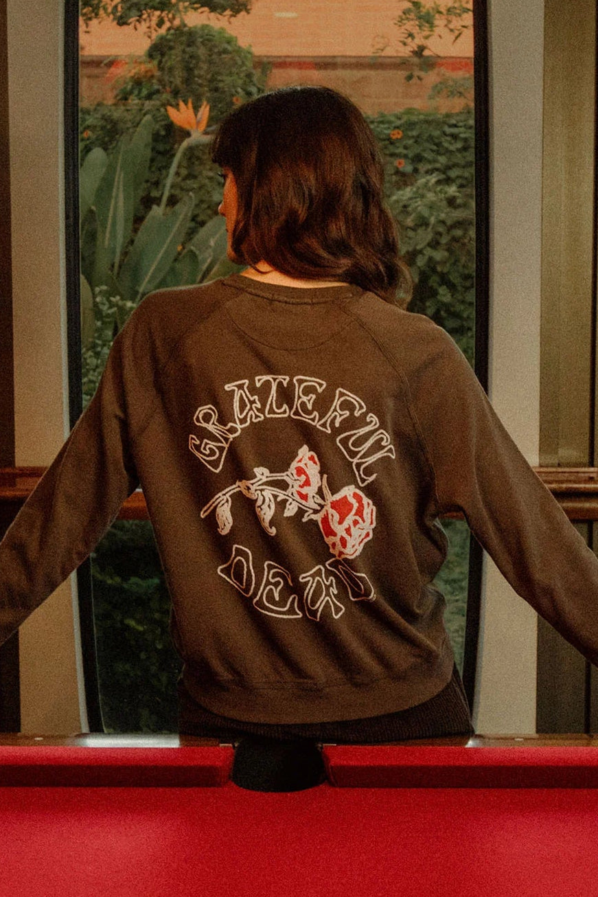 GRATEFUL DEAD TOUR 72 LONG SLEEVE IN VINTAGE BLACK BACK VIEW