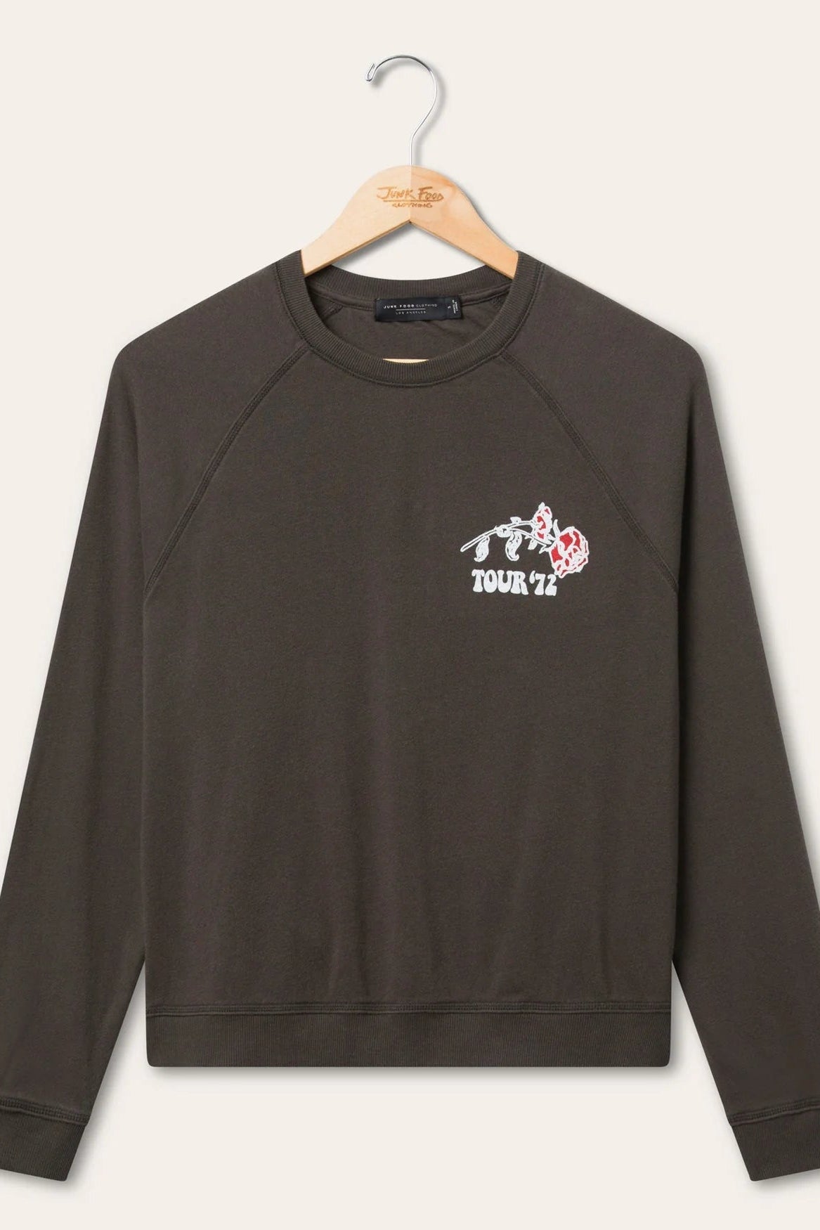 GRATEFUL DEAD TOUR 72 LONG SLEEVE IN VINTAGE BLACK FRONT VIEW