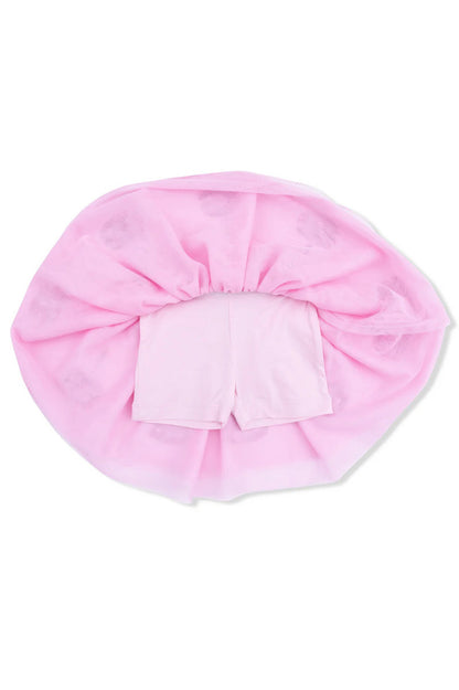 Tutu skirt w/bike shorts in birthday pink short view