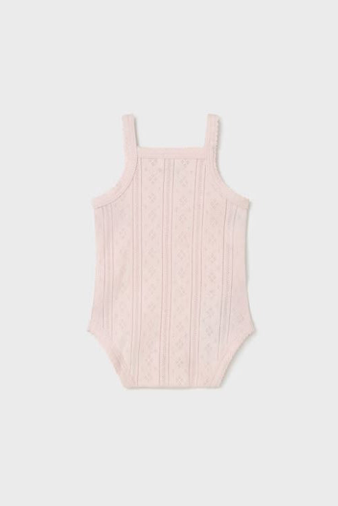 Armscy bodysuit onsie in baby rose back view