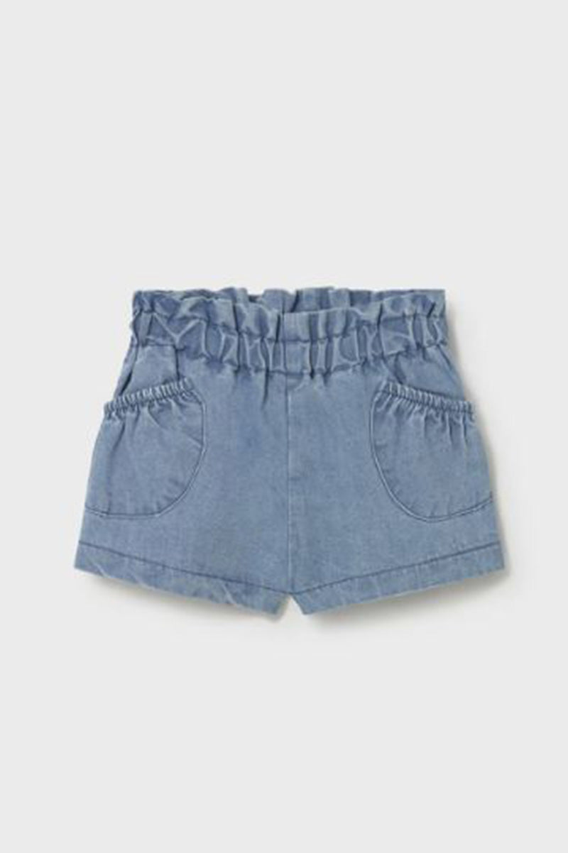 Girl shorts in denim front view