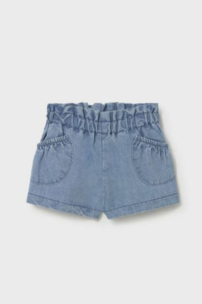 Girl shorts in denim front view