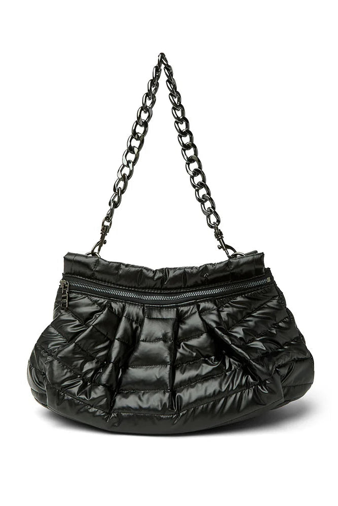Dynasty handbag in pearl black back view