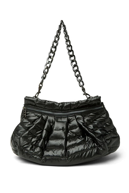 Dynasty handbag in pearl black back view