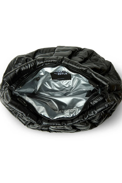 Dynasty handbag in pearl black inside view