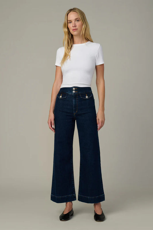 The Ellia wide leg ankle jean in magnetic style view