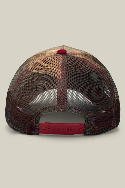 Stallion in element trucker in crush back view