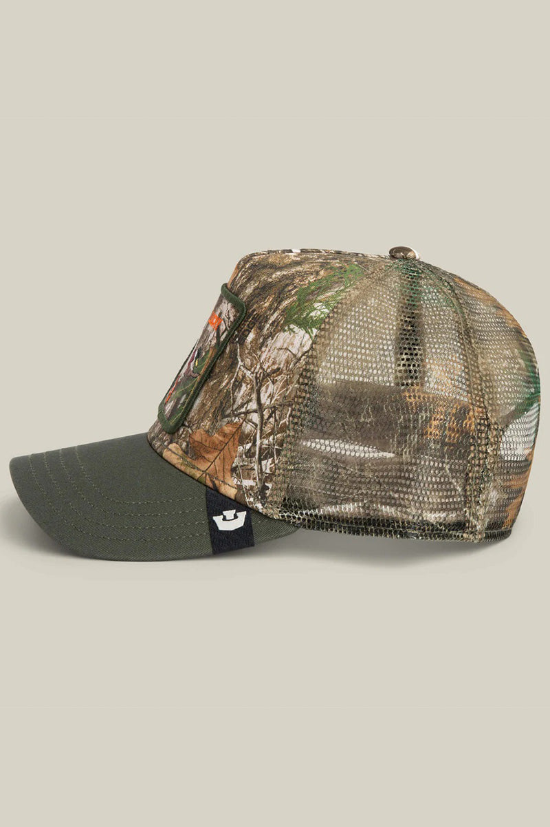 Realtree edge lucky duck trucker in camouflage side view