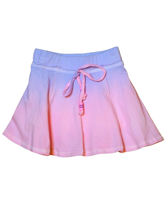 Pink & Purple dip dye skirt with beaded tie