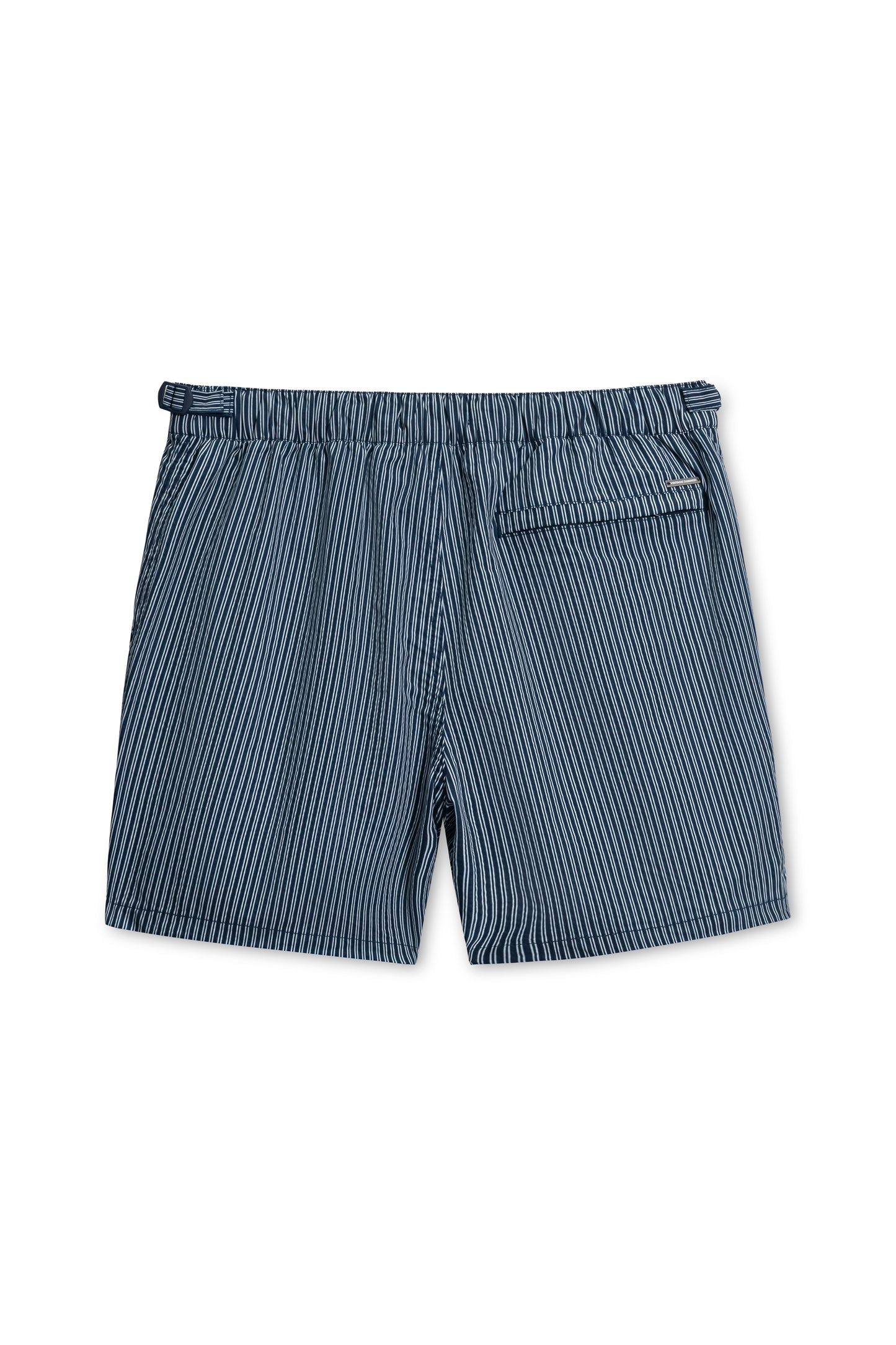 Micro seersucker trunk in navy back view