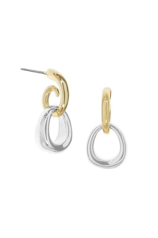 Nora Earring in gold and silver