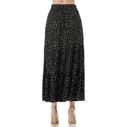 MONO DITZY TIERED MAXI SKIRT (+colors)