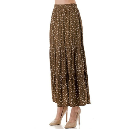 MONO DITZY TIERED MAXI SKIRT (+colors)
