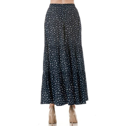 MONO DITZY TIERED MAXI SKIRT (+colors)