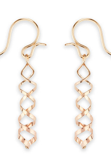 Gold Corkscrew Earrings 