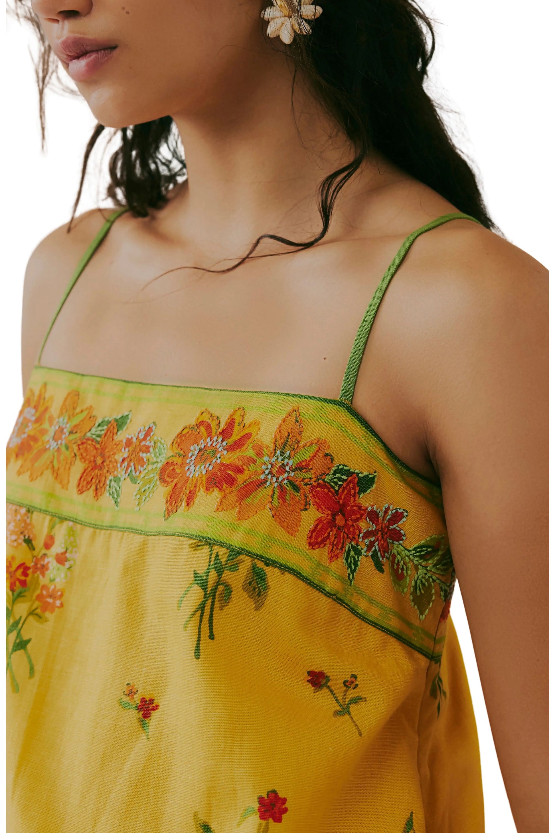 bali take me with you mini dress Free People Women's Bali Take Me With You Mini Dress - Yellow